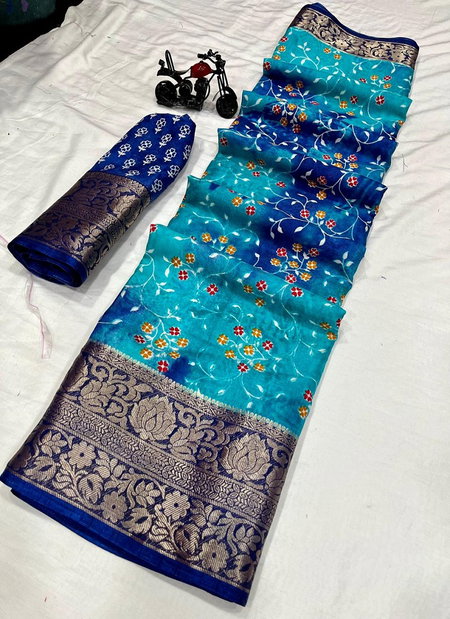 Wow Hit Antic Designer Printed Binny Silk Non Catalog Saree Wholesale Online
