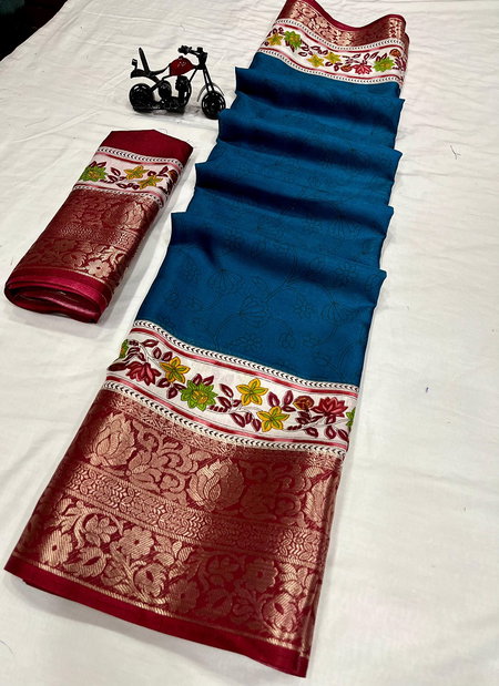 Wow Hit Super Contrast pallu Dola Silk Non Catalog Saree Wholesale Price In Surat
