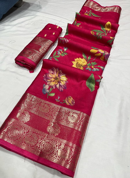 Wow super Dola Silk Non Catalog Printed Sarees Wholesale Price In Surat
