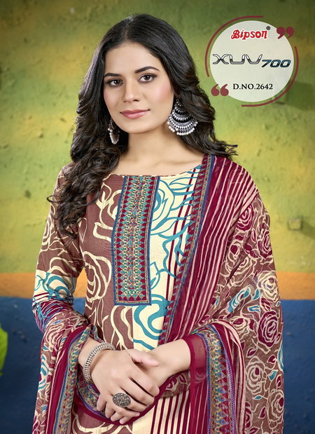 Xuv 700 2642 By Bipson Cambric Cotton Dress Material Wholesale Online
