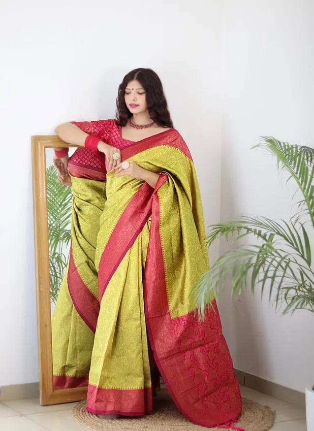 Yagnik Lemon 1 By Aab Soft Silk Manipuri Wedding Wear Saree Orders In India