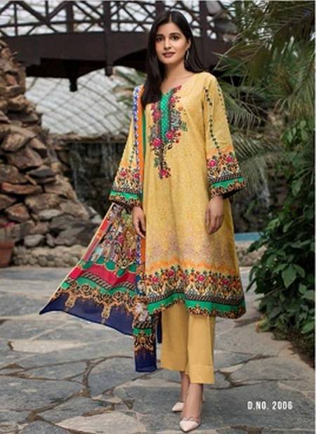 Yashika Mehnoor-2 Latest Designer Printed Pure Lawn Cotton Karachi Dress Material Collection Catalog
