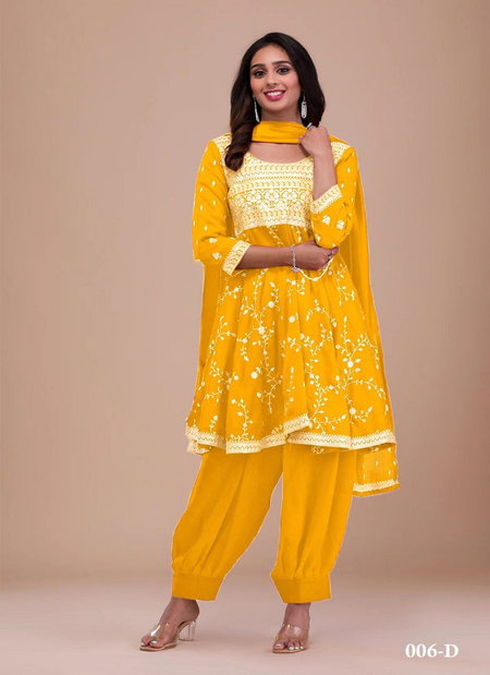 Yd 006 By Kf  Silk Patiyala Readymade Suits Clothing Supplier In India
