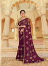 Ynf Bareily Sequence Fancy Designer Exclusive Wear Chiffon Saree Collection