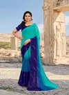 Ynf Canva Swarovski New Designer Ethnic Wear Chiffon Saree Collection