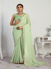Ynf Savdha Mirror New Stylish Fancy Party Wear Chiffon Saree Collection
