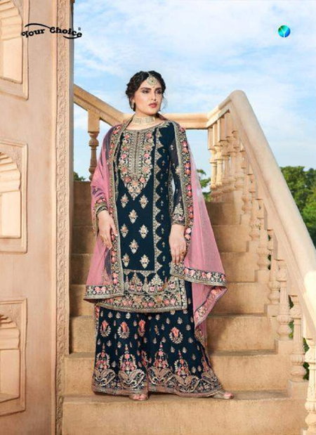 Sophisticated Clay Brown Net Heavy Designer Wedding Wear Net Salwar Suit With Clay Brown Net