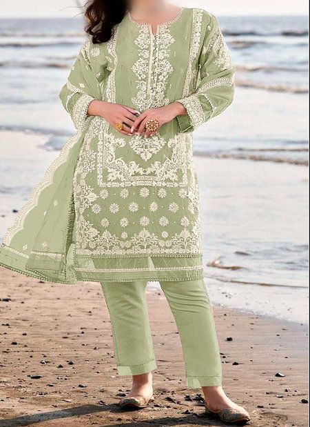 Z 216 Zarqash Organza Embroidery Pakistani Suits Wholesale Price In Surat