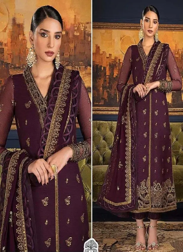 Zaha 10101 Georgette Embroidery Pakistani Suit Wholesale Price In Surat