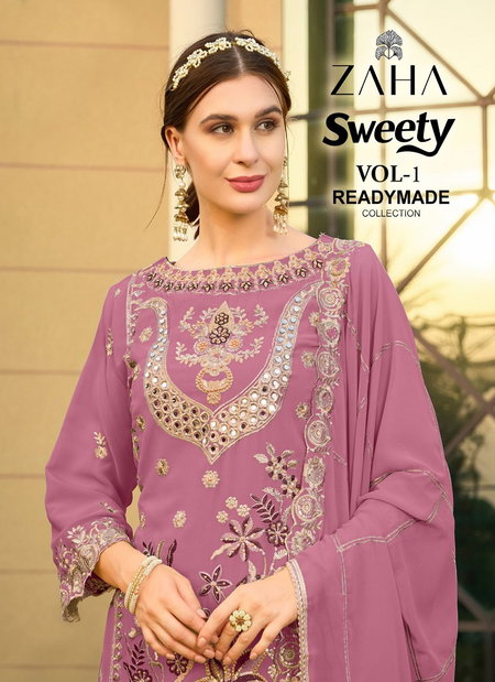 Zaha 10341 A To D Georgette Designer Pakistani Suits Wholesale Shop In Surat
