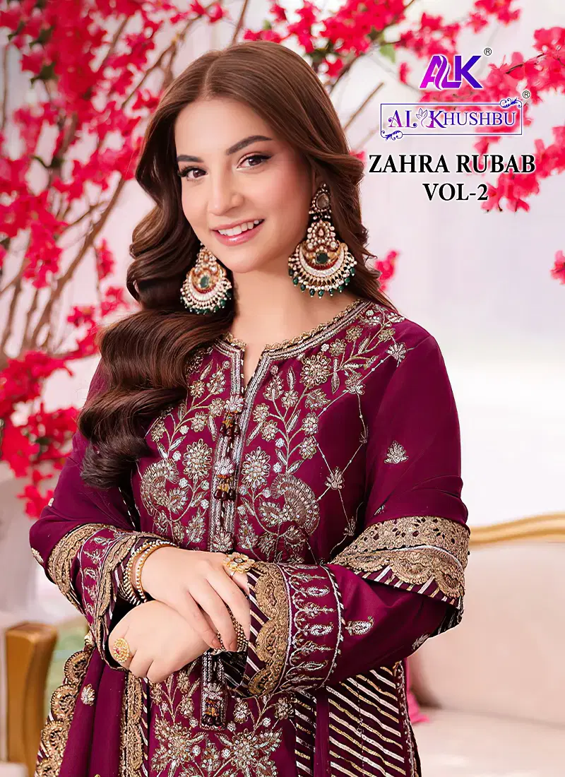 Zahra Rubab Vol 2 By Al Khushbu Georgette Pakistani Suits Suppliers In India Catalog