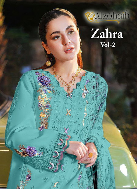 Zahra Vol 2 By Alzohaib Cotton Dupatta Pakistani Salwar Suits Suppliers In India