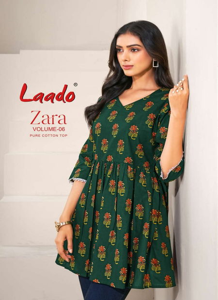 Zara Vol 6 By Laado Cotton Printed Ladies Top Wholesale In India Catalog