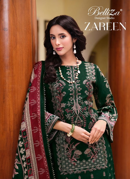 Zareen By Belliza Pure Cotton Embroidery Dress Material Exporters In India
