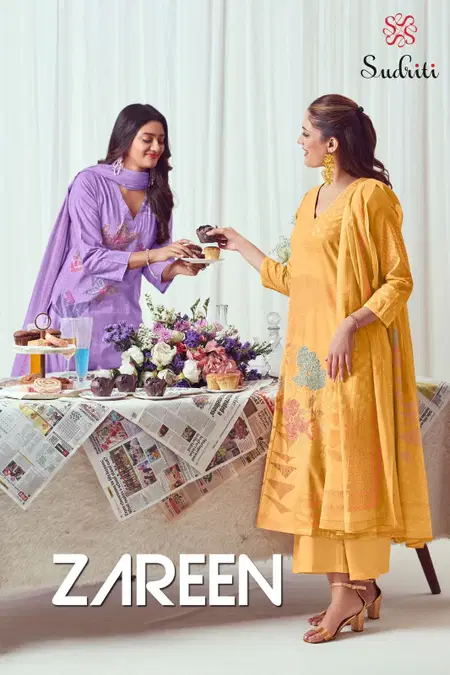 Zareen By Sudriti Lawn Cotton Printed Dress Material Wholesale Market In Surat