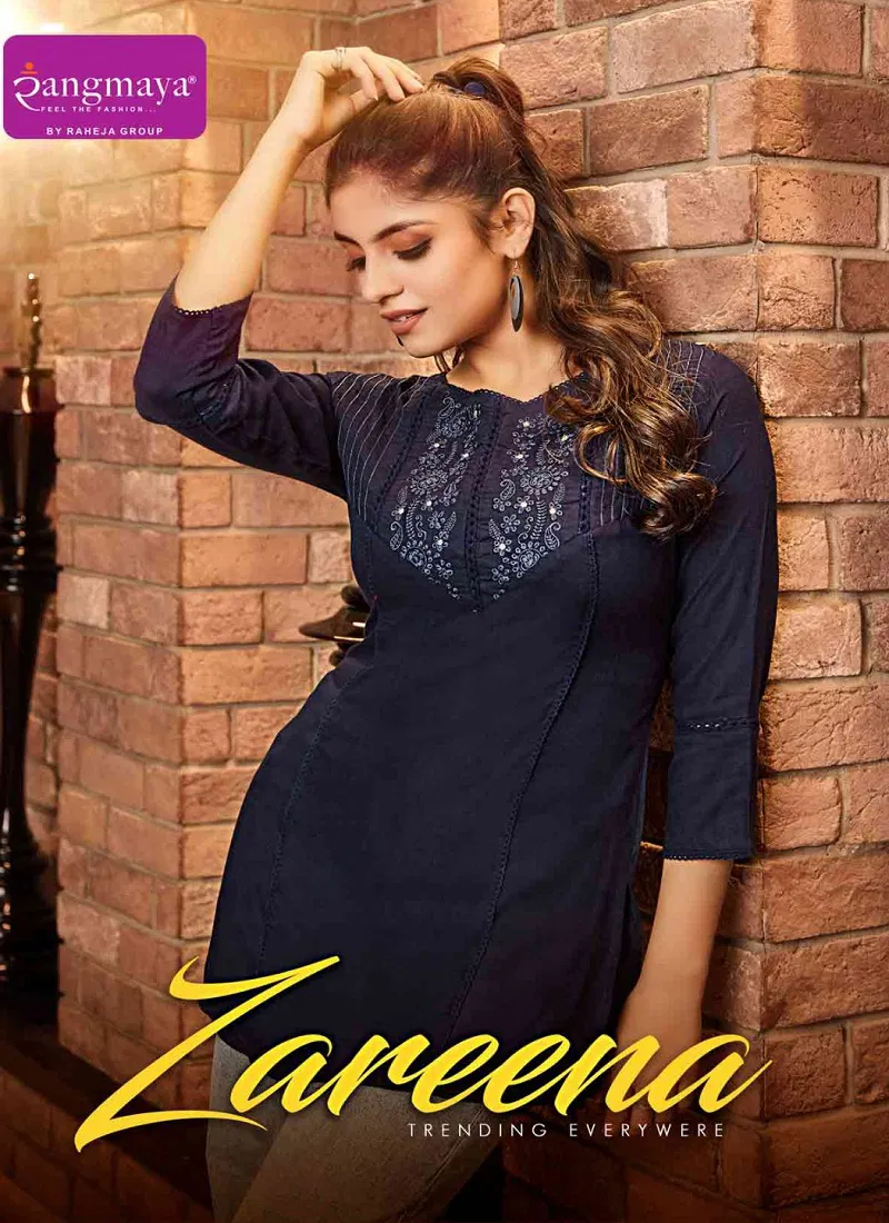 Zareena By Rangmaya Rayon Tunic Ladies Top Wholesalers In Delhi