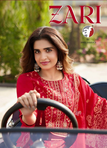 Zari By Af Dola Silk Jacquard Kurti Bottom With Dupatta Wholesale Shop In Surat