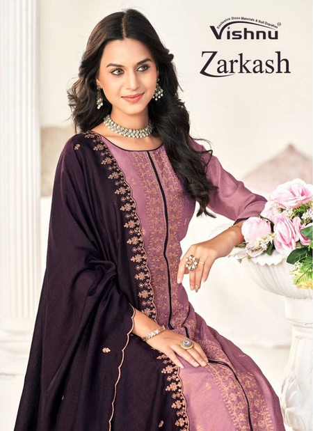 Zarkash By Vishnu Vichitra Silk Fancy Dress Material Wholesale Market In Surat
