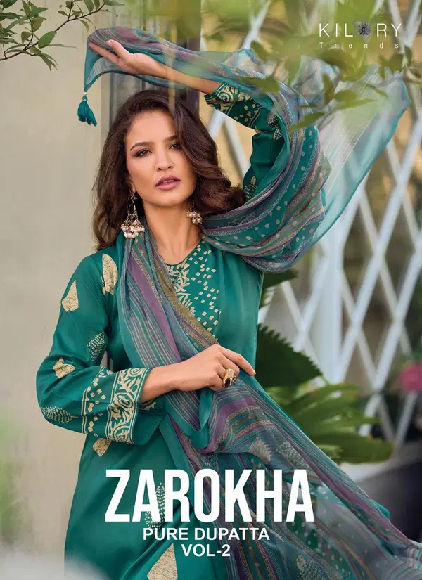 Zarokha Vol 2 By Kilory Jam Cotton Printed Salwar Kameez Expoters In India