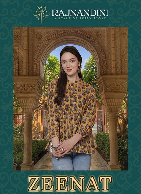 Zeenat By Rajnandini Western Cotton Printed Ladies Top Wholesale Shop In Surat
 Catalog