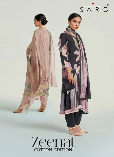 Zeenat By Sahiba Lawn Cotton Printed Dress Material Suppliers In India