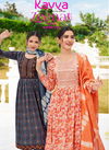 Zeenat Vol 3 By Kavya Naira Cut Kurti With Bottom Dupatta Catalog