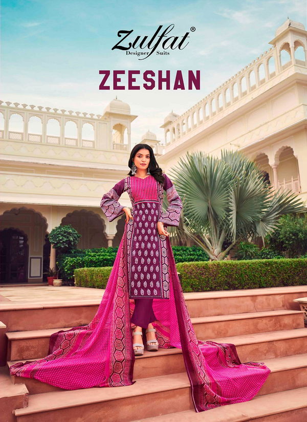 Zeeshan By Zulfat Cotton Printed Dress Material Surat Wholesale Market