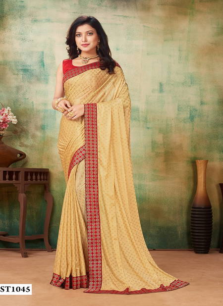 Zeeya Hit Color 5 Latest Designer Festive Wear Printed Lycra Sarees Collection Catalog