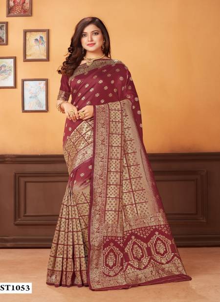 Zeeya Hit Color 6 Designer Wedding Wear Banarasi jacquard Sarees Collection Catalog