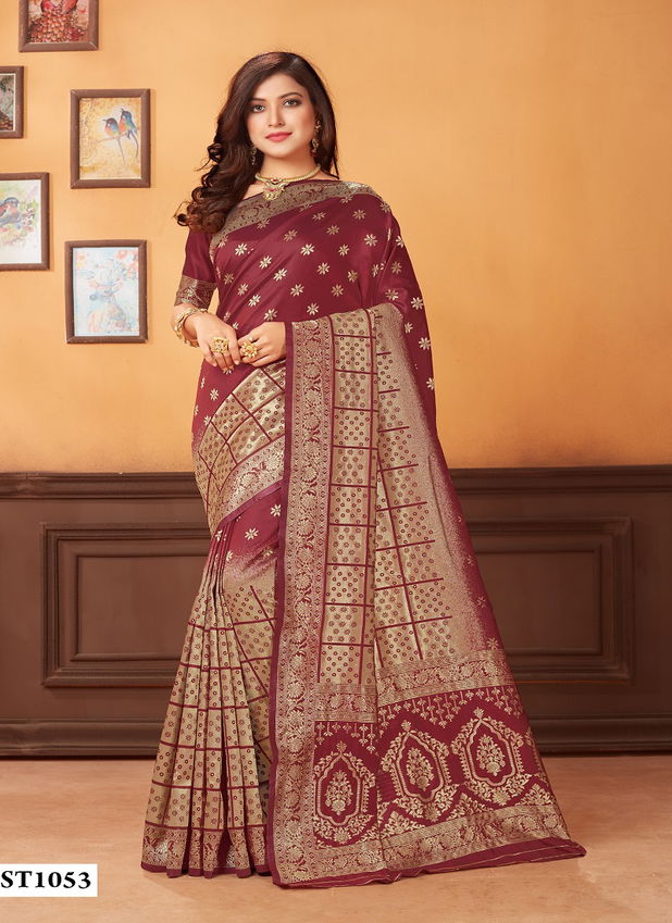 Zeeya Hit Color 6 Designer Wedding Wear Banarasi jacquard Sarees Collection