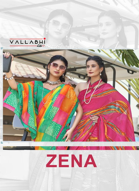 Zena By Vallabhi Georgette Printed Online Daily Wear Saree Wholesale
