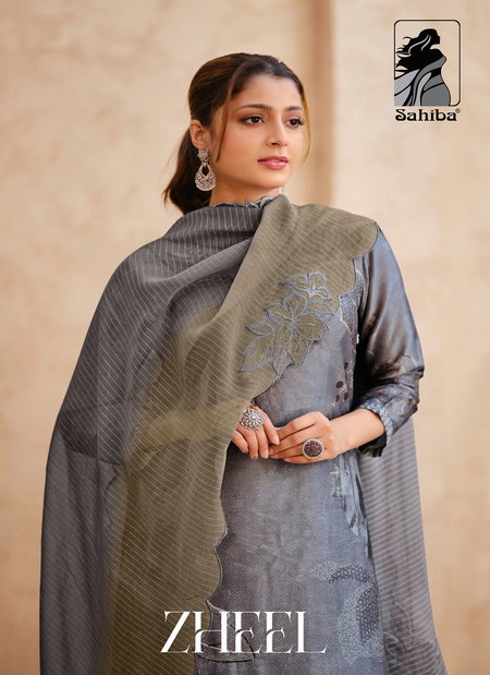 Zheel By Sahiba Russian Silk Dress Material Wholesale Market In Surat