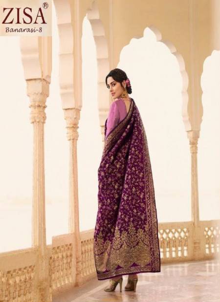 Zisa Banarasi 8 New Collection of Exclusive Georgette Designer Festival Wear Salwar Suit With Banarasi Jacquard Dupatta   Catalog