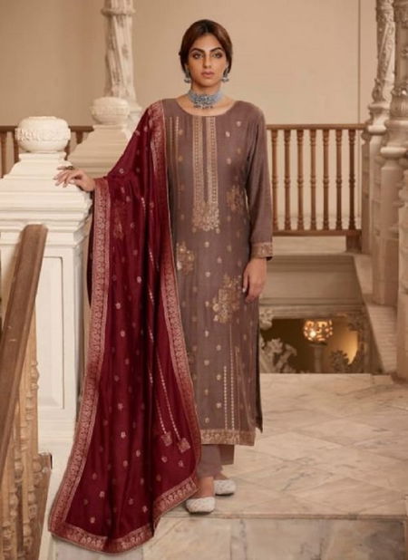 Zisa Charmy Saffron 2 Heavy Fancy Festive Wear Pashmina Winter Dress Collection Catalog