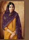 ZIYAA Jam Silk Cotton With Embroidery Work & Fancy  Buttons Designer Party wear and Festival Wear Collections