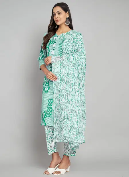 Ziyaa Vol 63 Cotton Printed Kurti Pant With Dupatta Wholesale Manufacturers