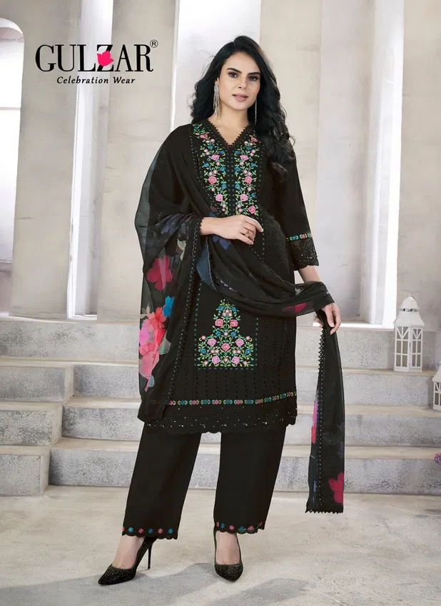 Zohra Gulzar Viscose Roman Silk Kurti Plazzo With Dupatta Wholesale Online