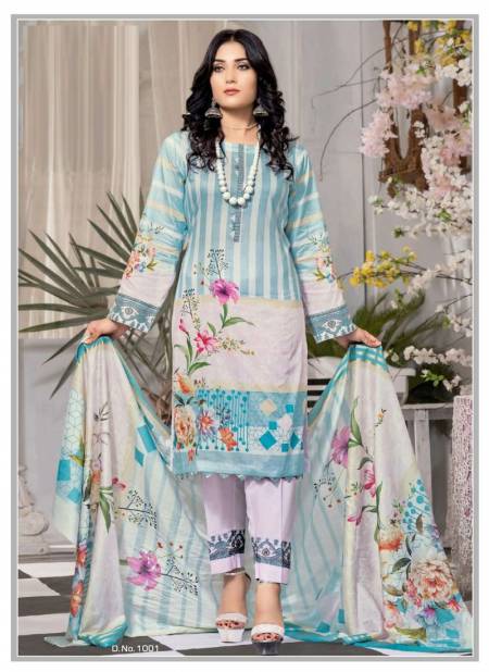 Zoya By Al Karam 1001-1006 Karachi Cotton Dress Material Catalog