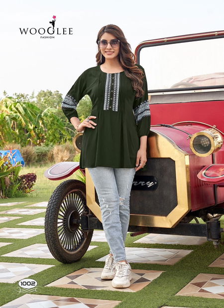 Zoya By Wooglee Rayon Wrinkle Western Ladies Top Wholesale Shop In Surat
 Catalog