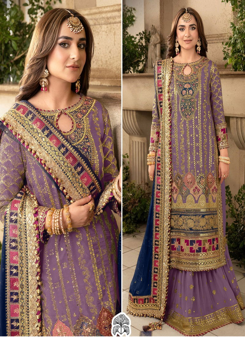 Zoya Vol 1 By Zaha Georgette Wedding Wear Pakistani Suits Wholesale Price In Surat
 Catalog