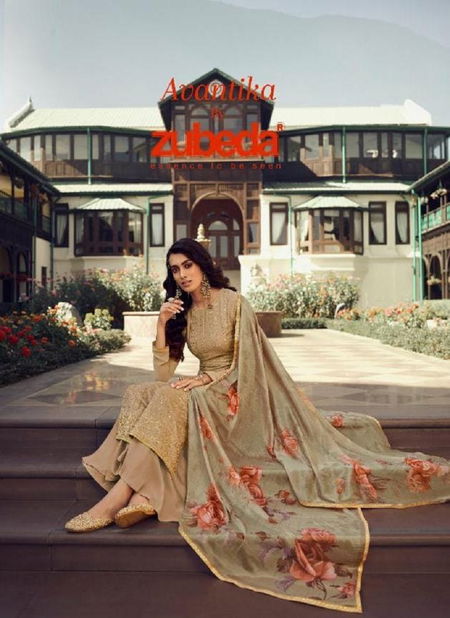 ZUBEDA AVANTIKA Latest fancy Casual Wear Heavy Real Georgette With Embroidery Work Salwar Suit Collection  Catalog