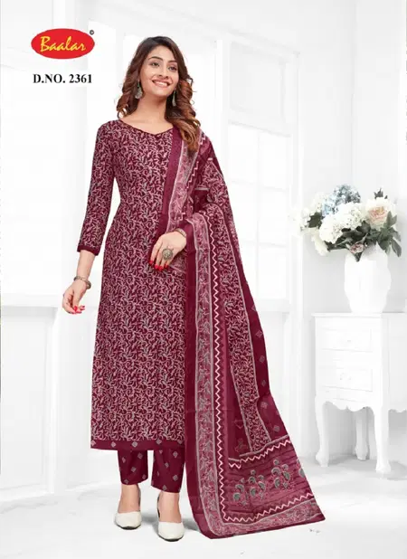 Zubeda Vol 23 By Baalar Printed Cotton Dress Material Suppliers In India Catalog