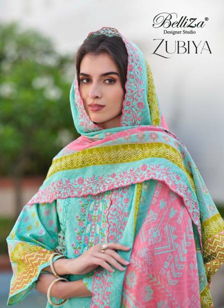 Zubiya By Belliza Digital Printed Pure Cotton Dress Material Wholesale Price In Surat