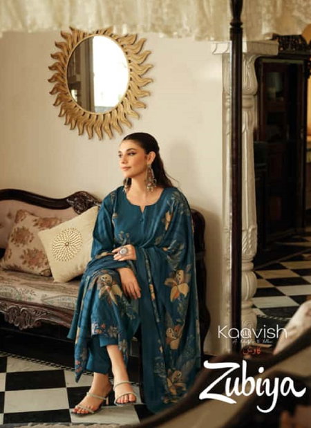 Zubiya By Kaavish Viscose Pashmina Dress Material Wholesale Market In Surat
