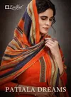 Zulfat Patiala Dreams Exclusive Pure Pashmina Print with Premium Elegantly Stitched Kashmiri Tie and Lace Dress Material Collection 