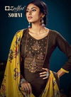 Zulfat Sohni 5 Exclusive Designer Casual Wear Pashmina Print With Heavy Kashmiri Embroidery Work Dress Material With Pure Pashmina Shawl Four Side Lace Dupatta 