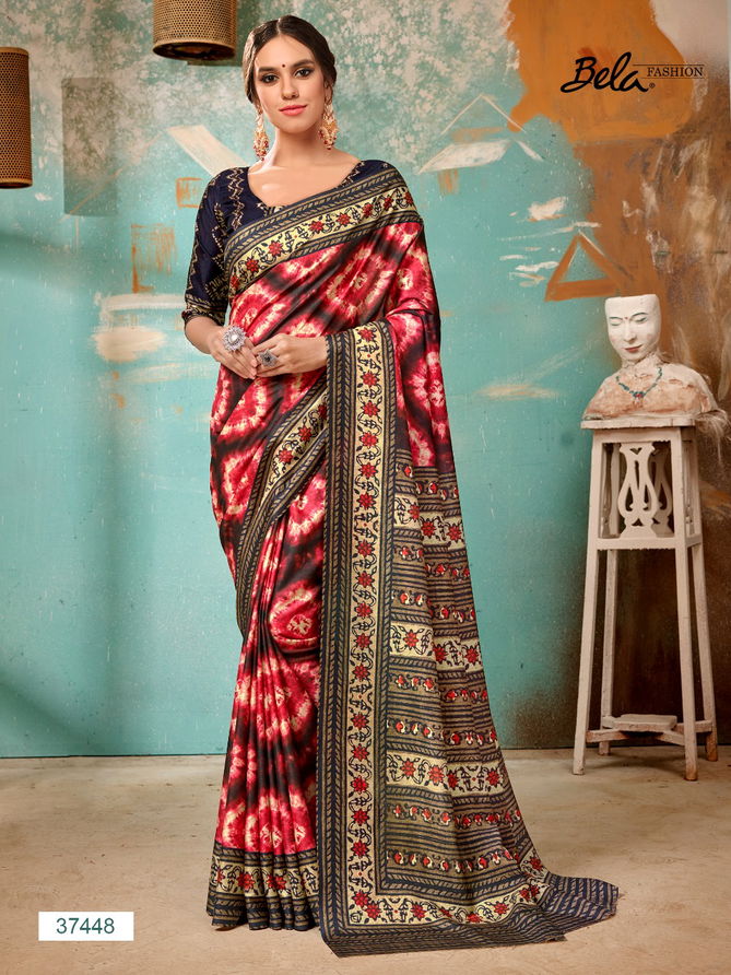 Bela Tulsi New Designer Manipuri Silk Digital Printed Latest Party Wear Saree Collection