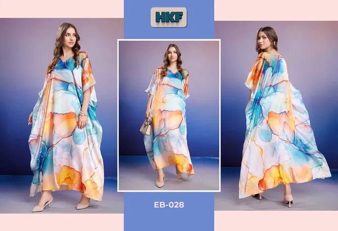 Everbloom Vol 4 By Hkf Soft Satin Fancy Kaftan Wholesale In India