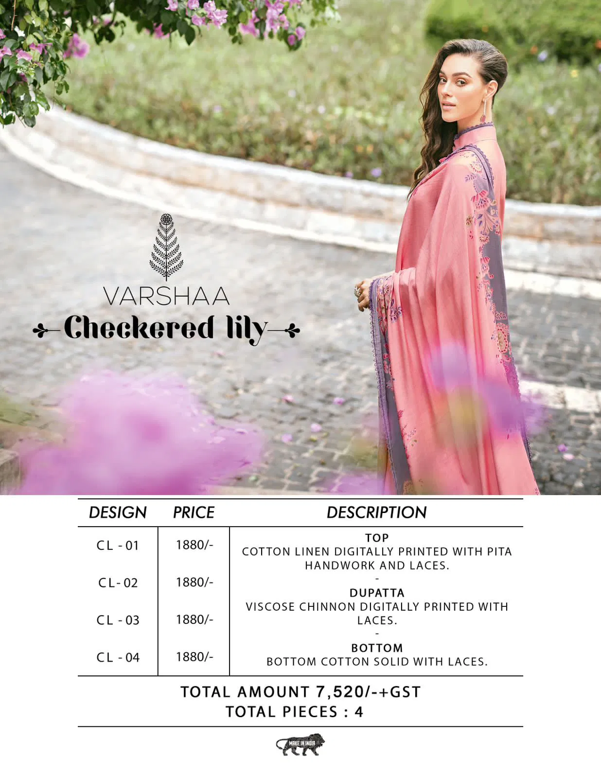 Checkered Lily By Varsha Cotton Designer Salwar Suits Orders In India