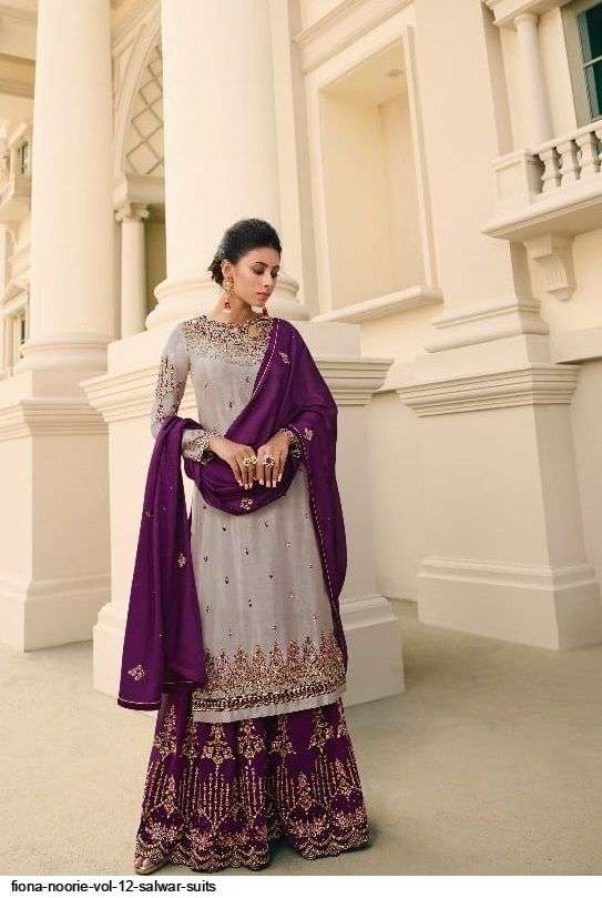 Fiona Noorie 12 Latest Heavy Embroidery Wedding Wear Designer Salwar Suit Collection 